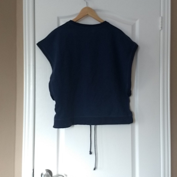 Navy Blue open sweater - Picture 2 of 3